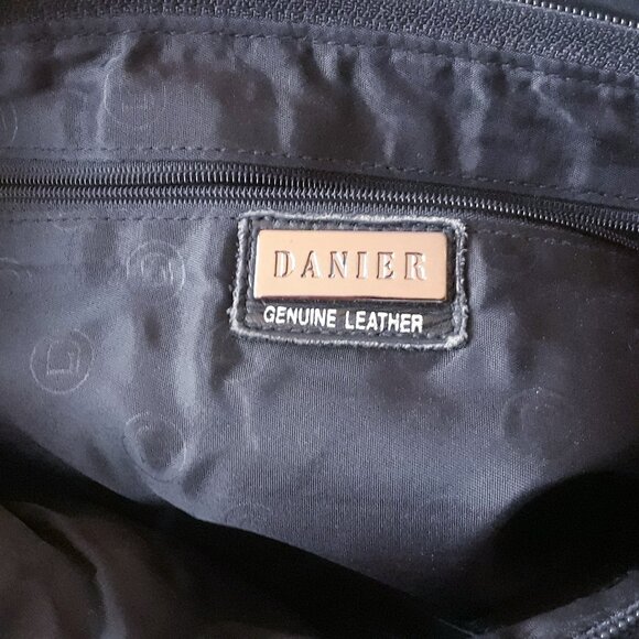 Vintage 90s DANIER East/West Leather Shoulder Bag - Picture 11 of 16